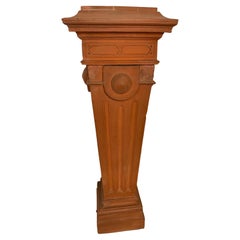 19th Century Napoleon III Terracotta Socle / Pedestal