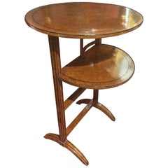 Antique 19th Century Napoleon III Thuja Root Inlaid Italian Side Table LAST PRICE