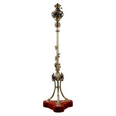 19th Century Napoleon III Tripod Bronze Floor Lamp