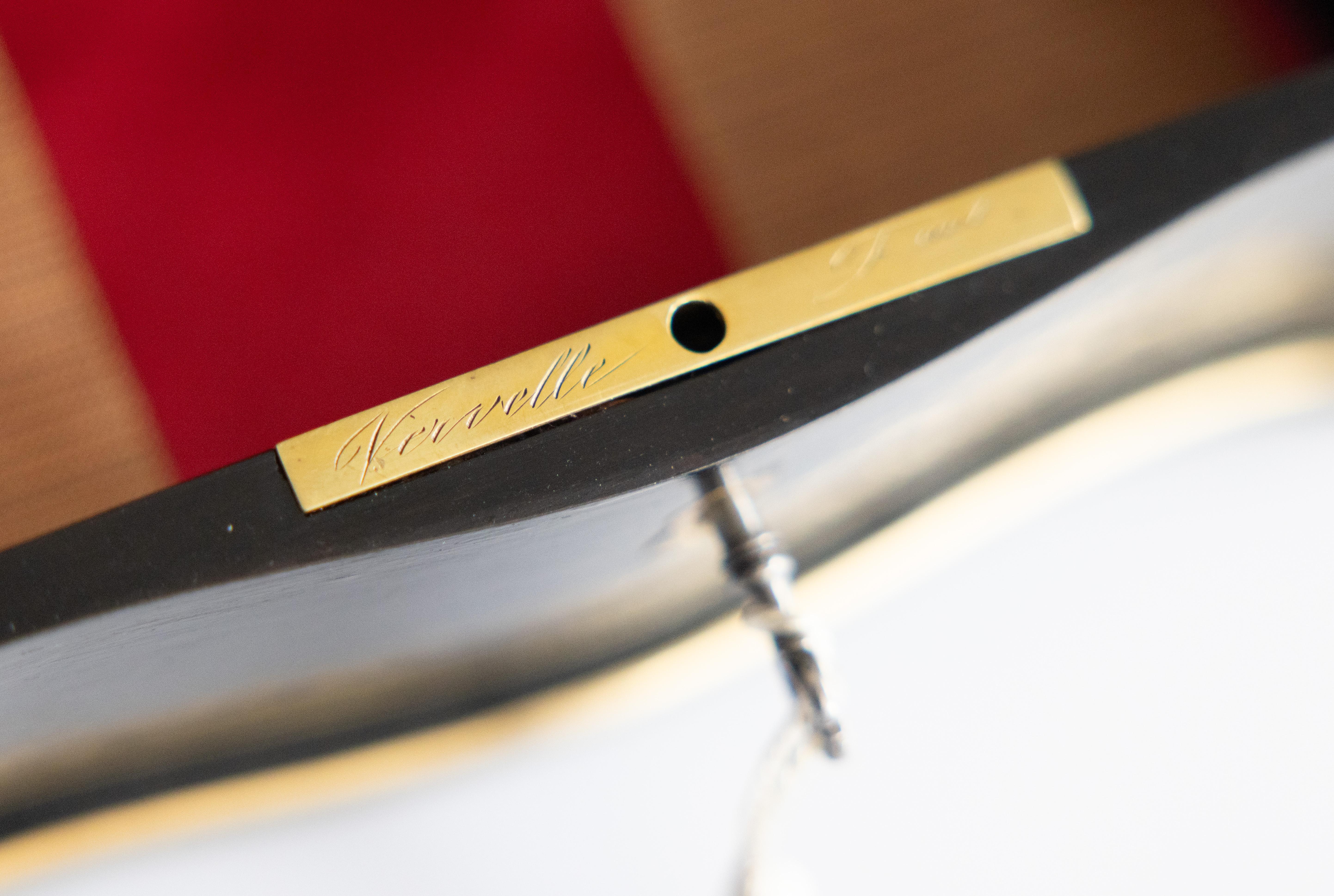 19. Jahrhundert Napoleon III Vervelle Ebonle Box mit Messing-Inlay im Angebot 6