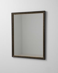 19th Century Napoleon III Wall Mirror, French Antique Wood & Glass