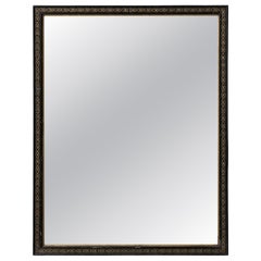 19th Century Napoleon III Wall Mirror, French Antique Wood & Glass