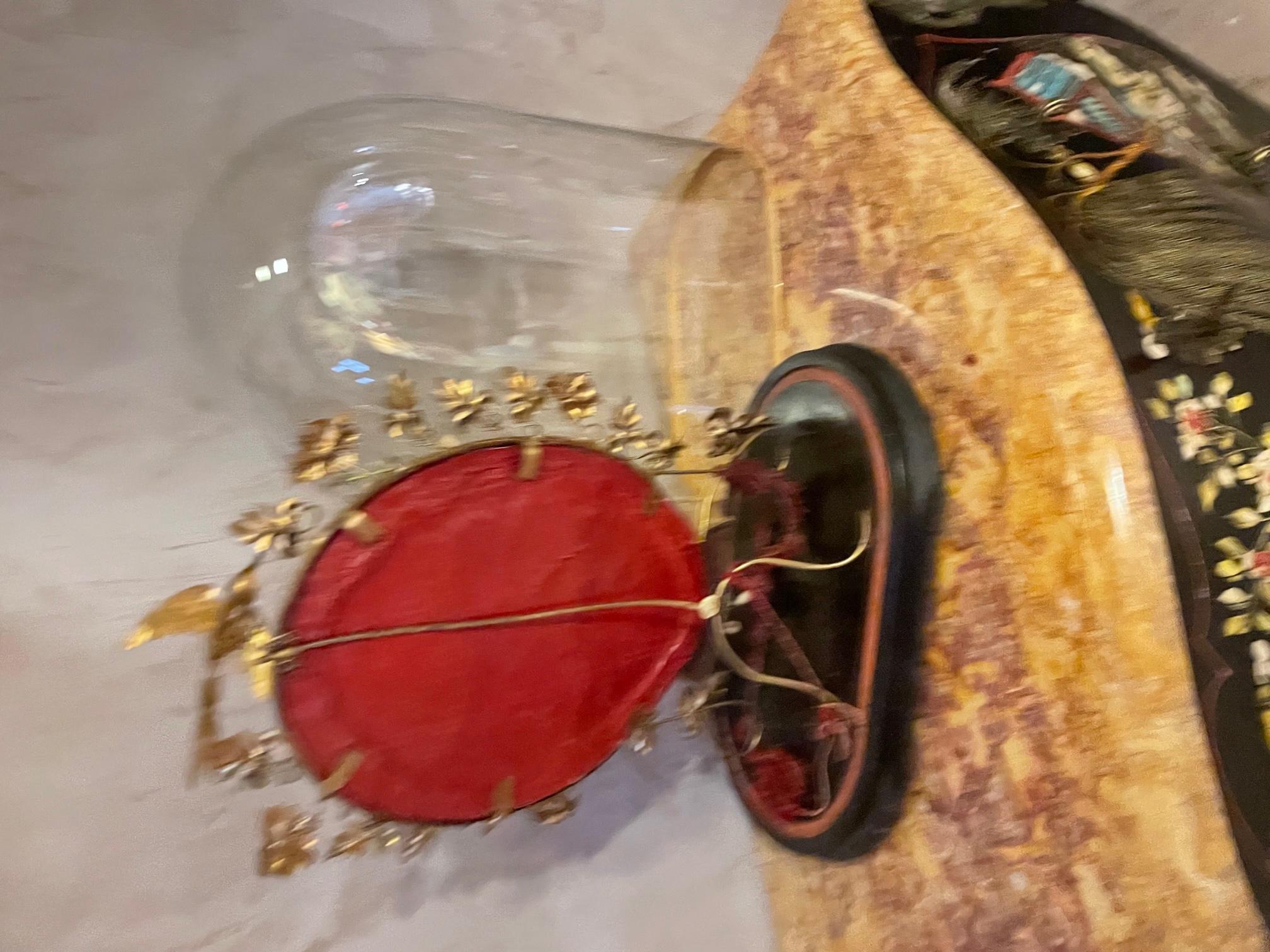 19th Century Napoleon III Wedding Glass Globe 11
