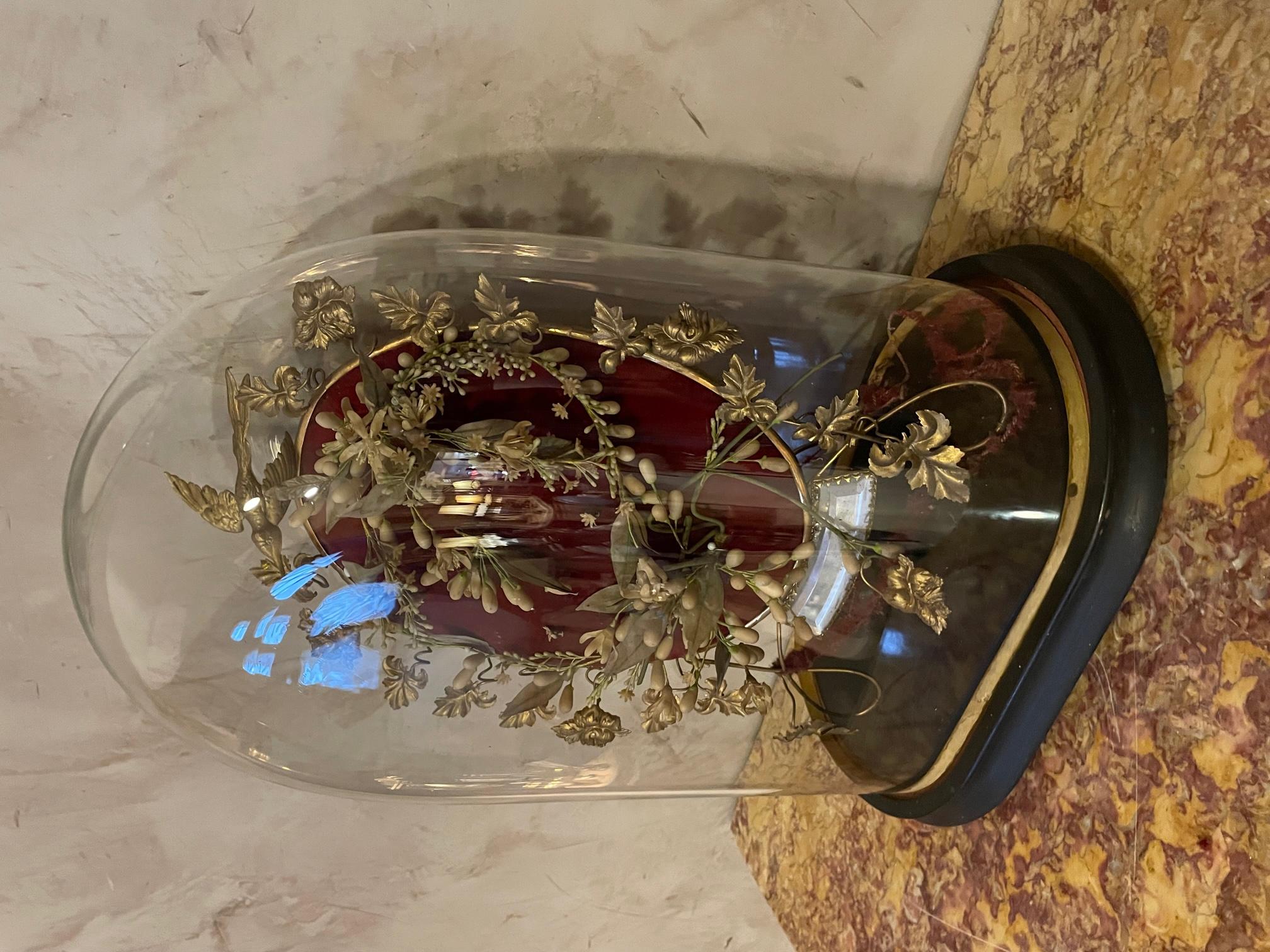 French 19th Century Napoleon III Wedding Glass Globe