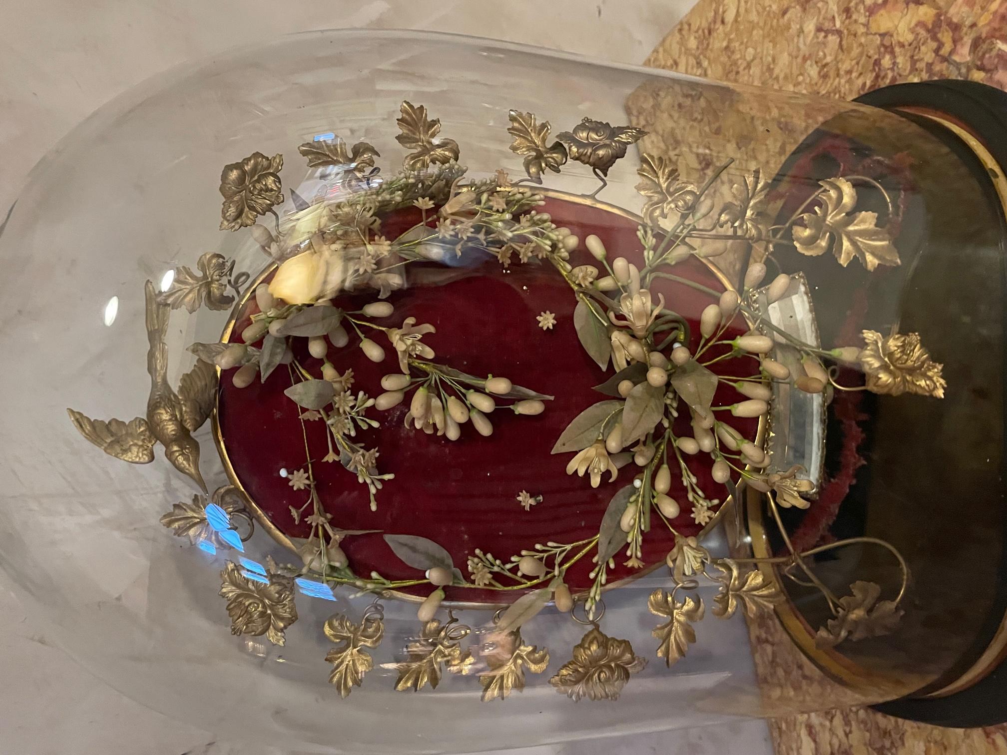 19th Century Napoleon III Wedding Glass Globe 2