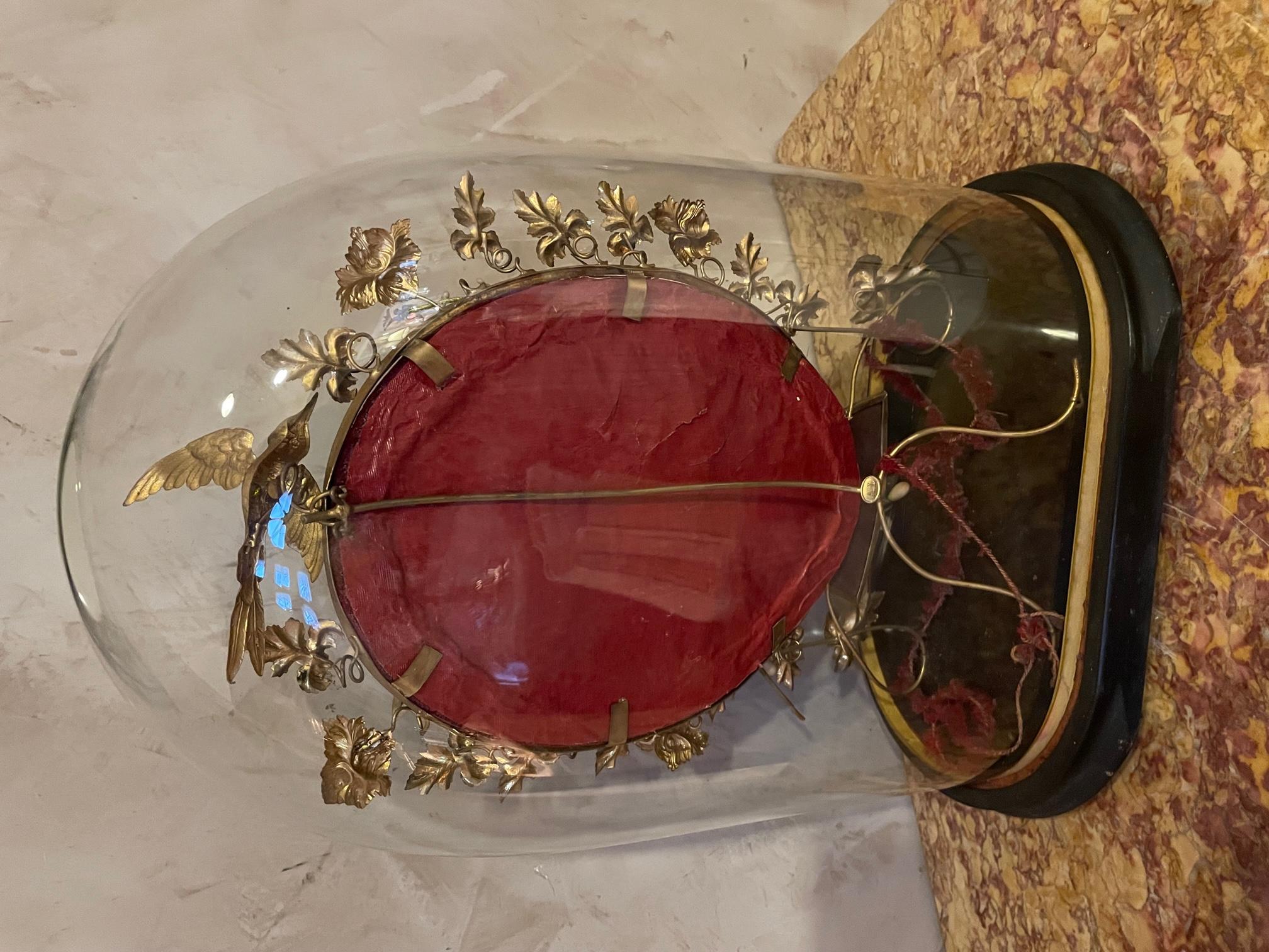 19th Century Napoleon III Wedding Glass Globe 3