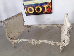 19th Century Napoleone III Cast Iron and Metal French Bed, 1870 Structure