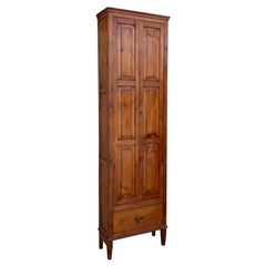19th Century Narrow Cupboard or Cabinet, Walnut, Castillian Influence, Restored
