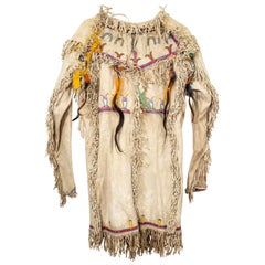 Used 19th Century Native American Hidatsa Arikara Medicine Shirt