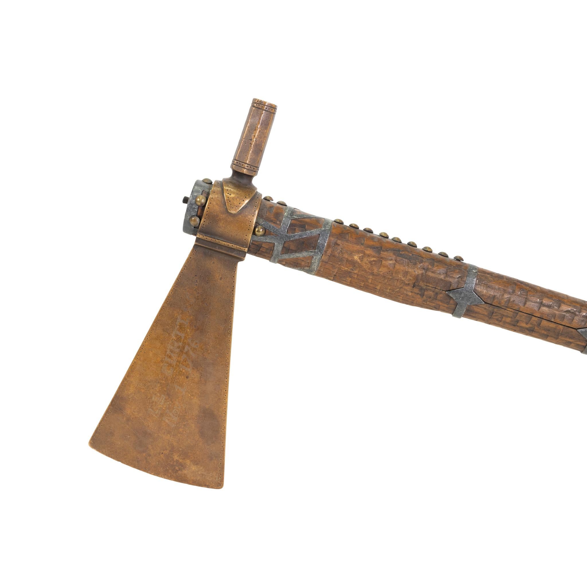 19th Century Native American Pipe Tomahawk en Bueno estado para la venta en Coeur d'Alene, ID