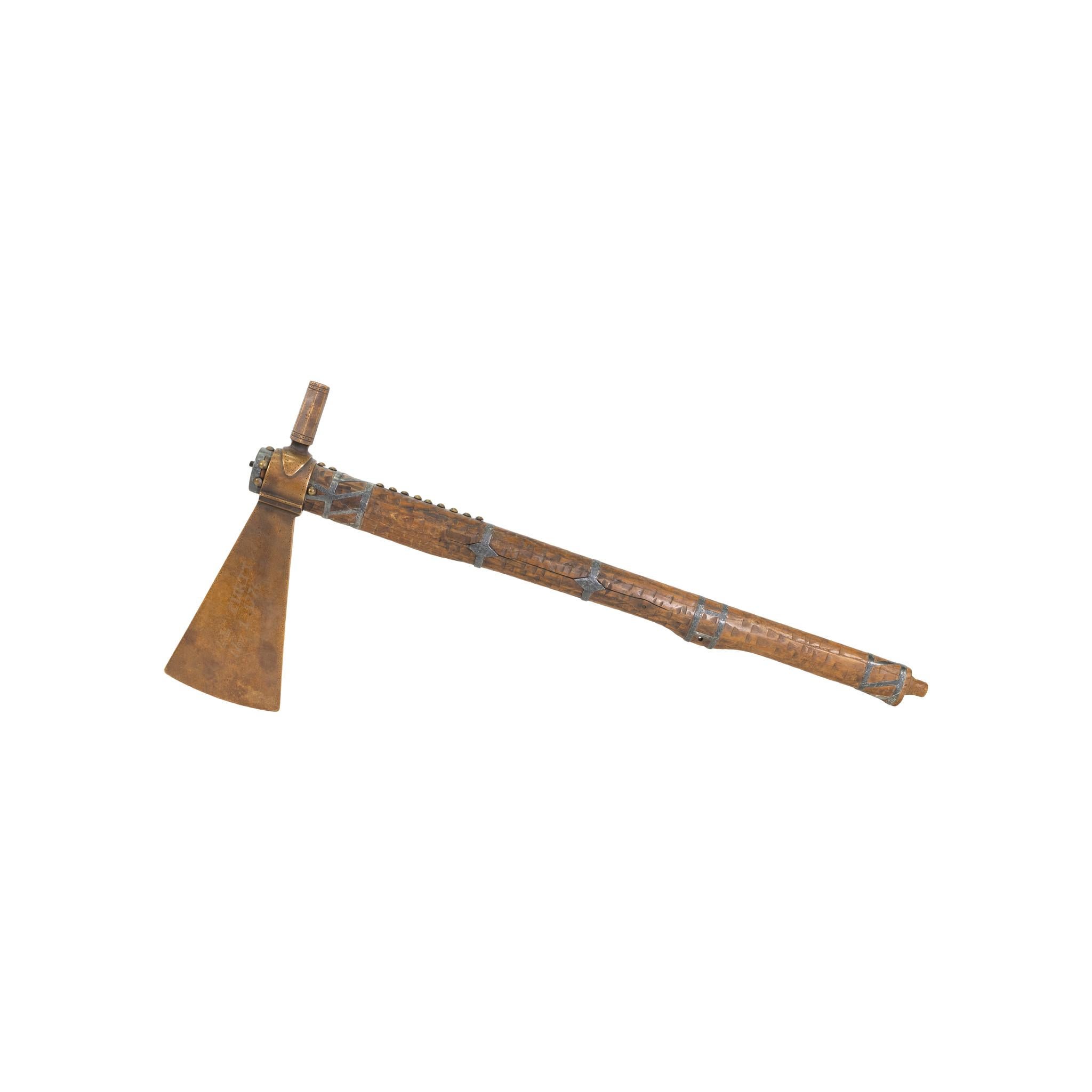 19th Century Native American Pipe Tomahawk siglo XIX en venta