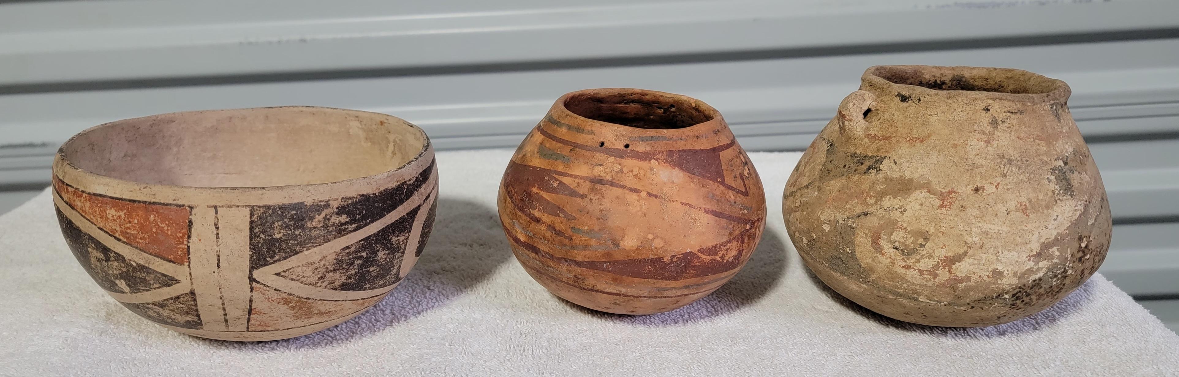 indian pottery pieces