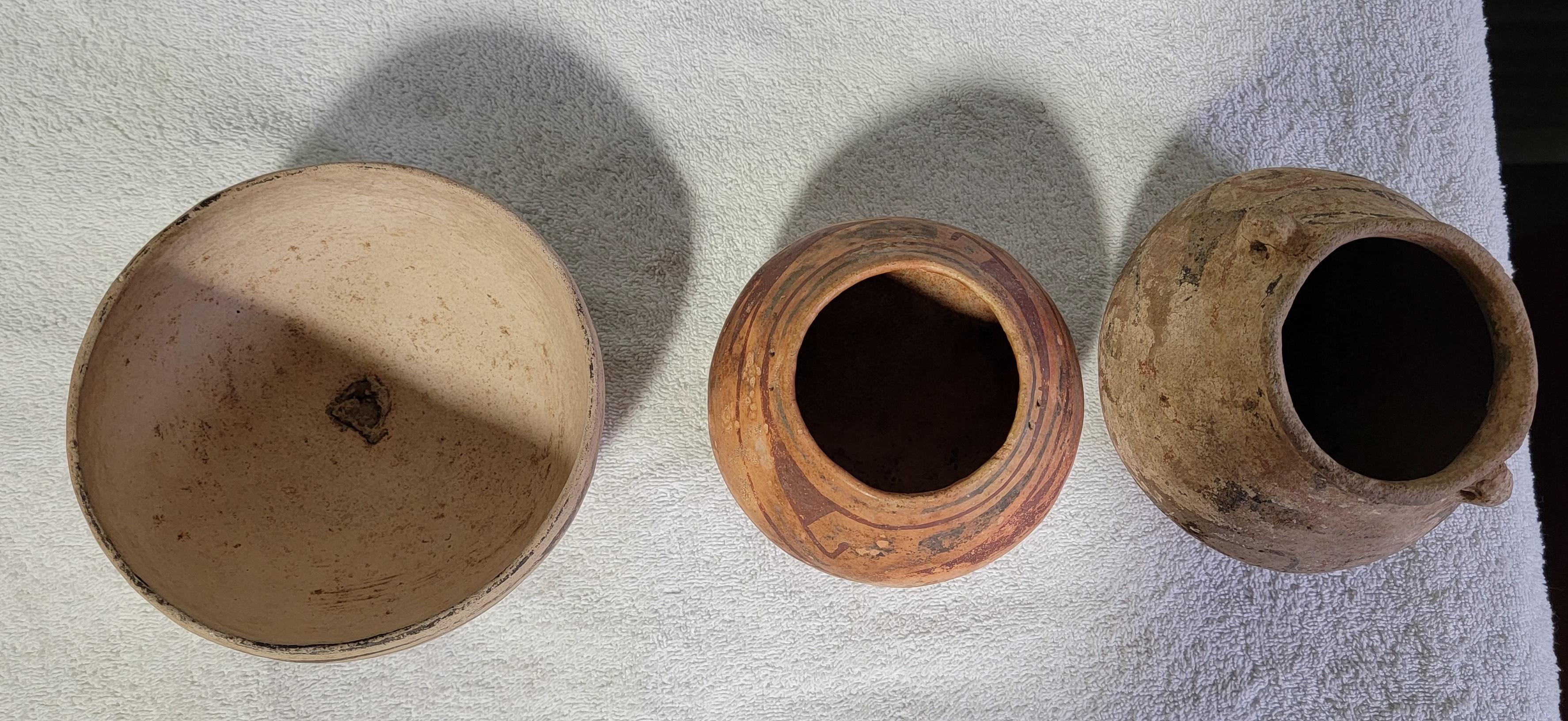 19th Century Native American Pottery Collection of 3 Pieces 3
