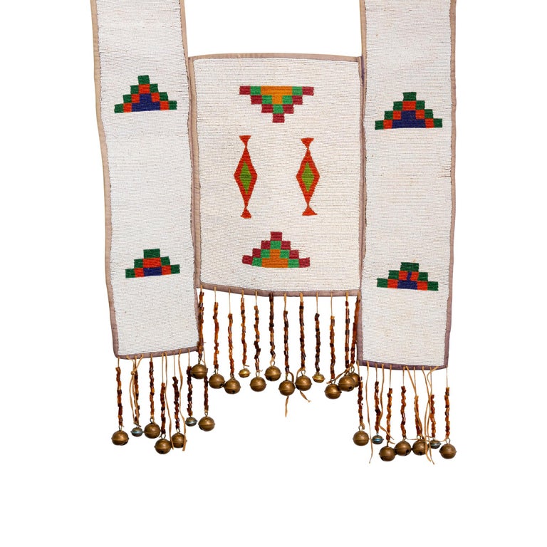 Native American 19th Century Native Plateau Beaded Martingale For Sale