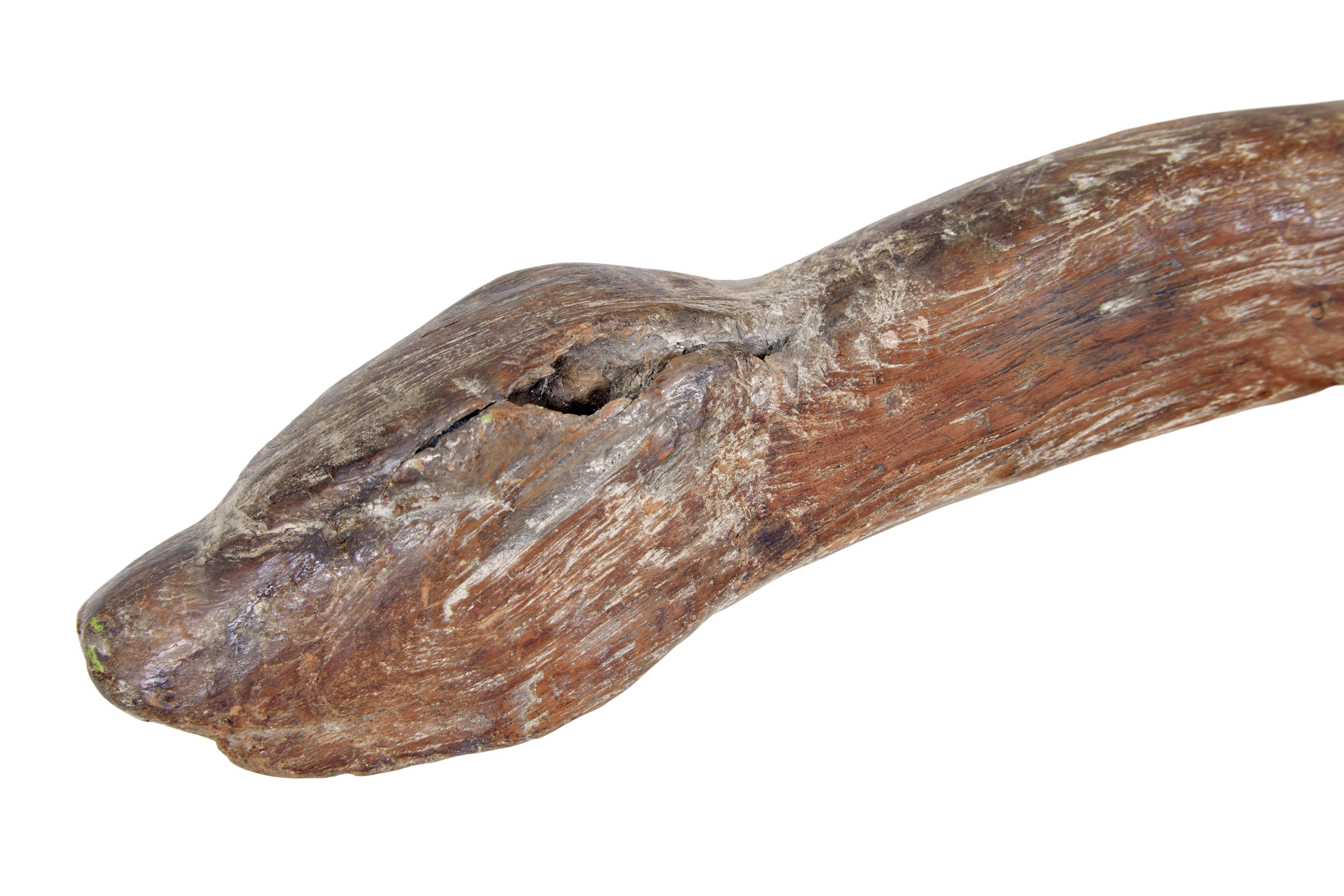 Chêne Tabouret d'enfant en chêne de forme naturelle du 19e siècle en vente