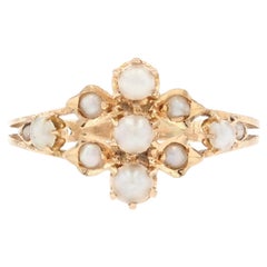 19th Century Natural Pearl 18 Karat Rose Gold Ring