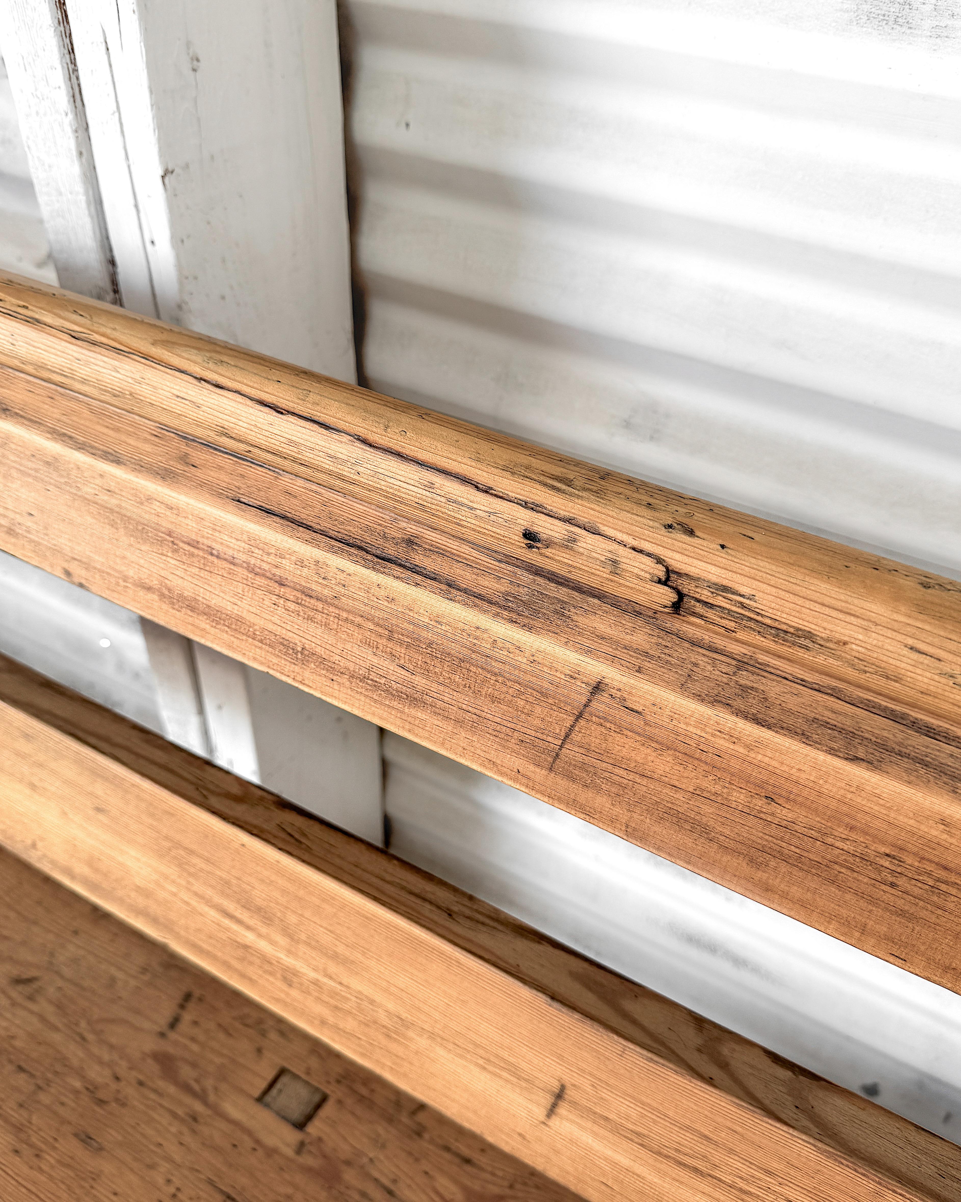 Banco de Plataforma Ferroviaria Galés de Madera Natural del Siglo XIX en venta 13