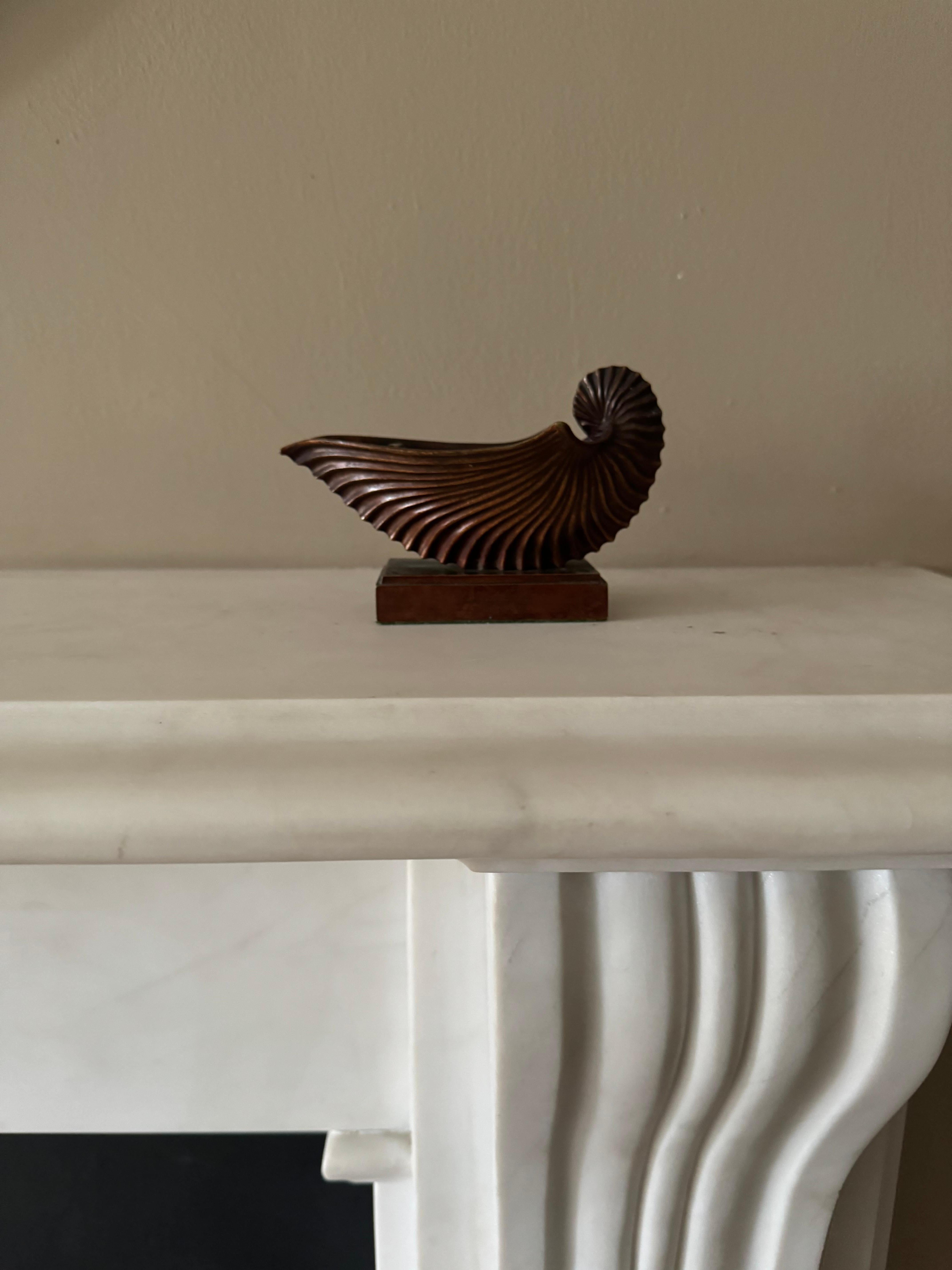 Belle Époque Calamaio nautilus/portacarte del XIX secolo in vendita