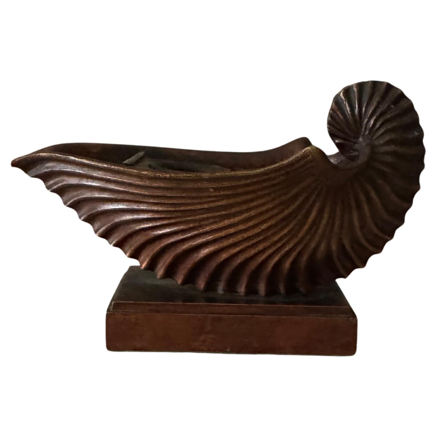 19th century nautilus inkwell/paperweight