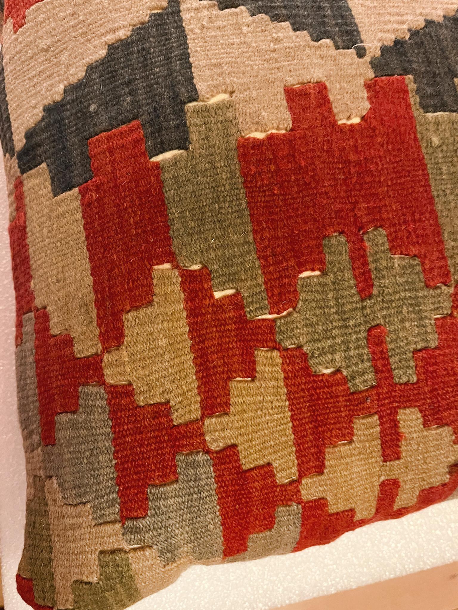 Lana Cuscini coperta Navajo del XIX secolo - una coppia in vendita