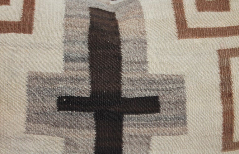 19th Century Navajo Indian Weaving Bolster with Cross at 1stDibs