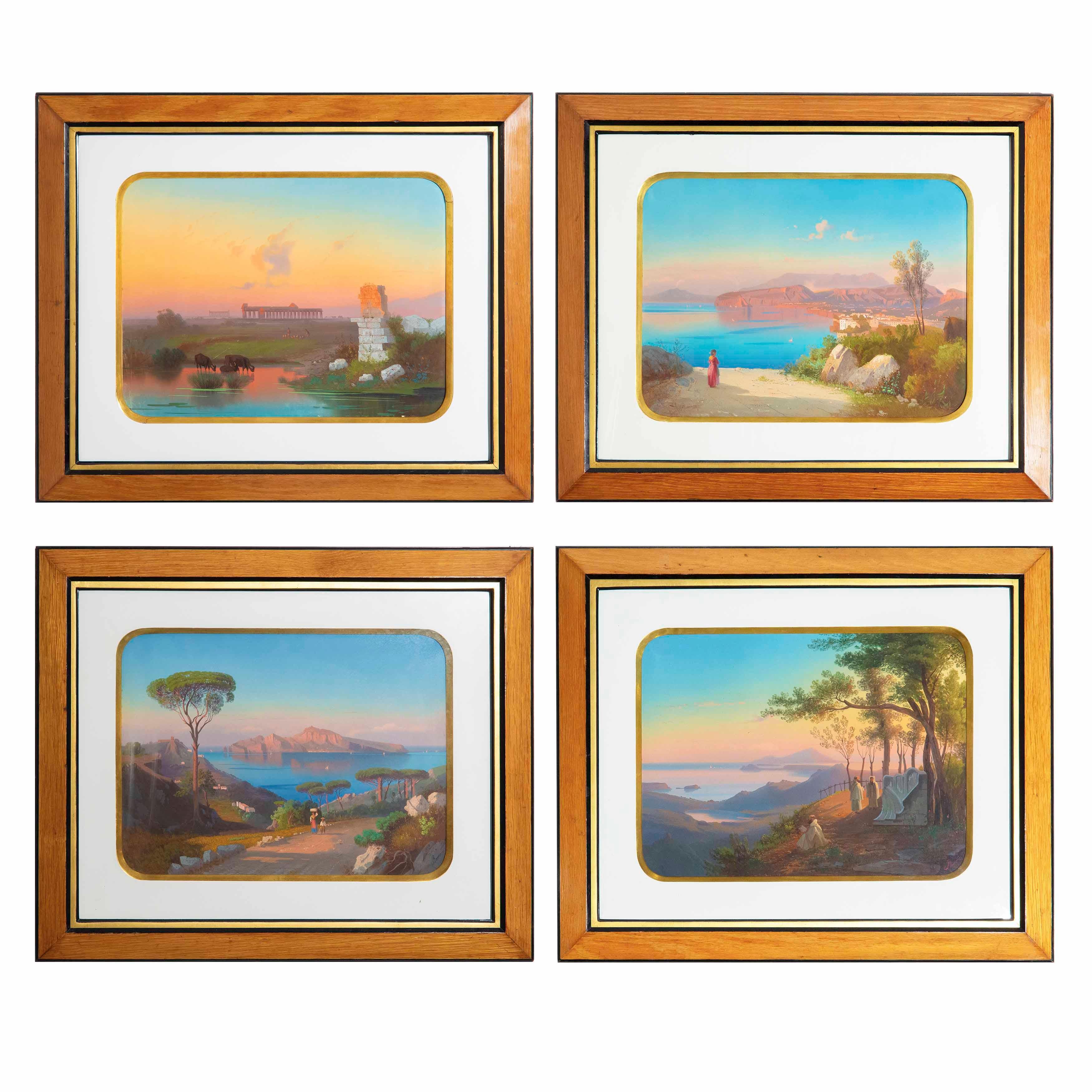 19th Century Neapolitan Grand Tour Paintings For Sale 5