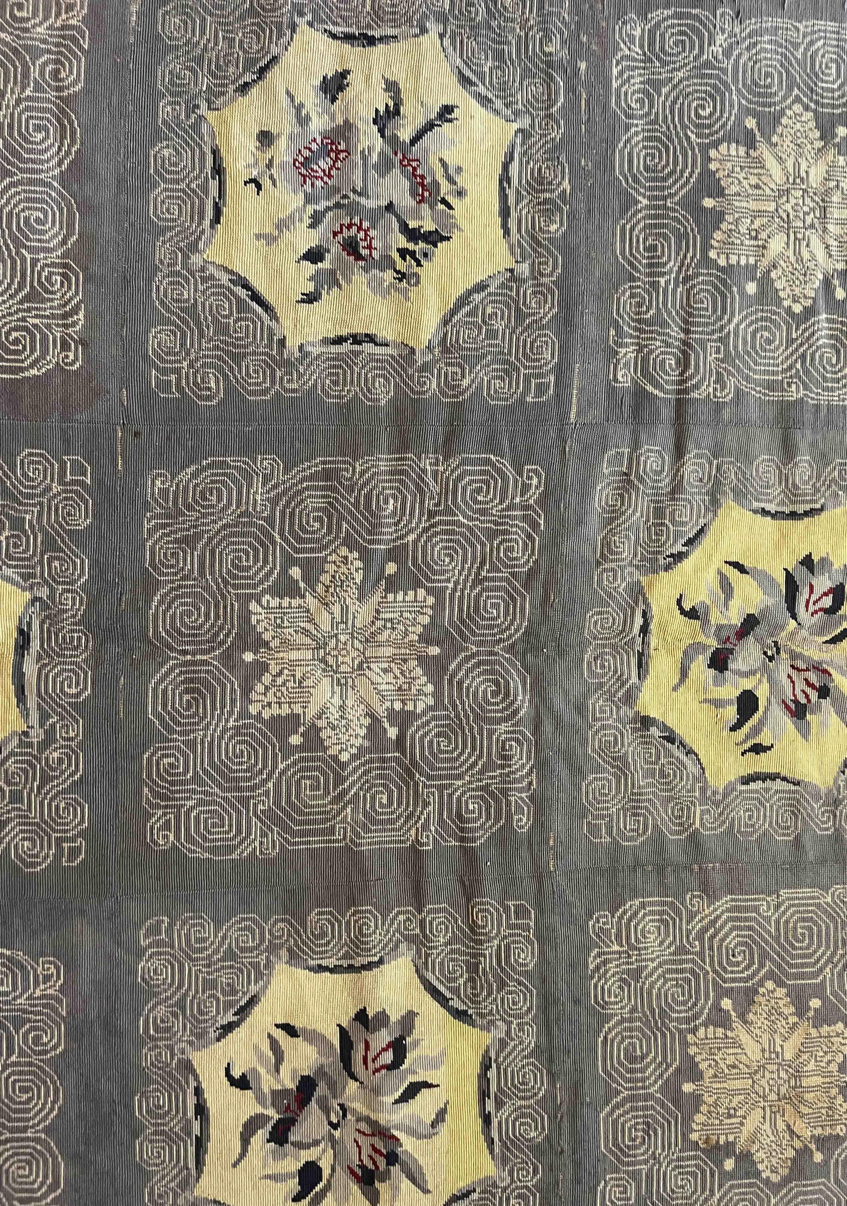 Nadelspielteppich aus dem 19. Jahrhundert, N° 1179 (Wolle) im Angebot