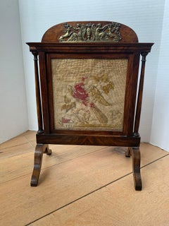 19th Century Needlepoint Table Screen