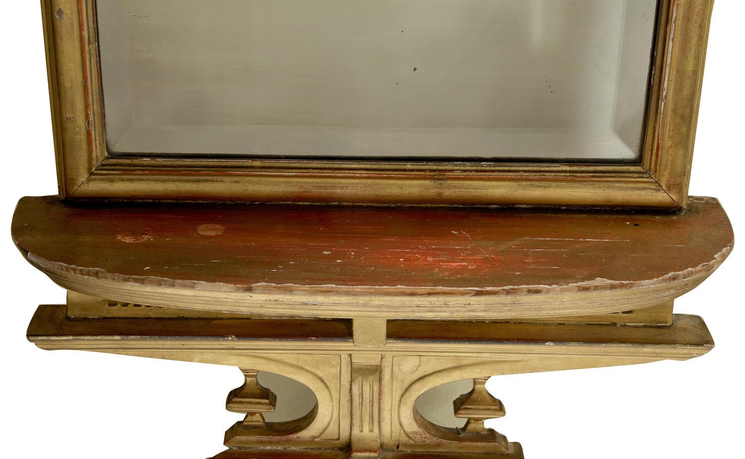 19th Century Neoclassical Gilded Pier Mirror In Good Condition In Salisbury, GB