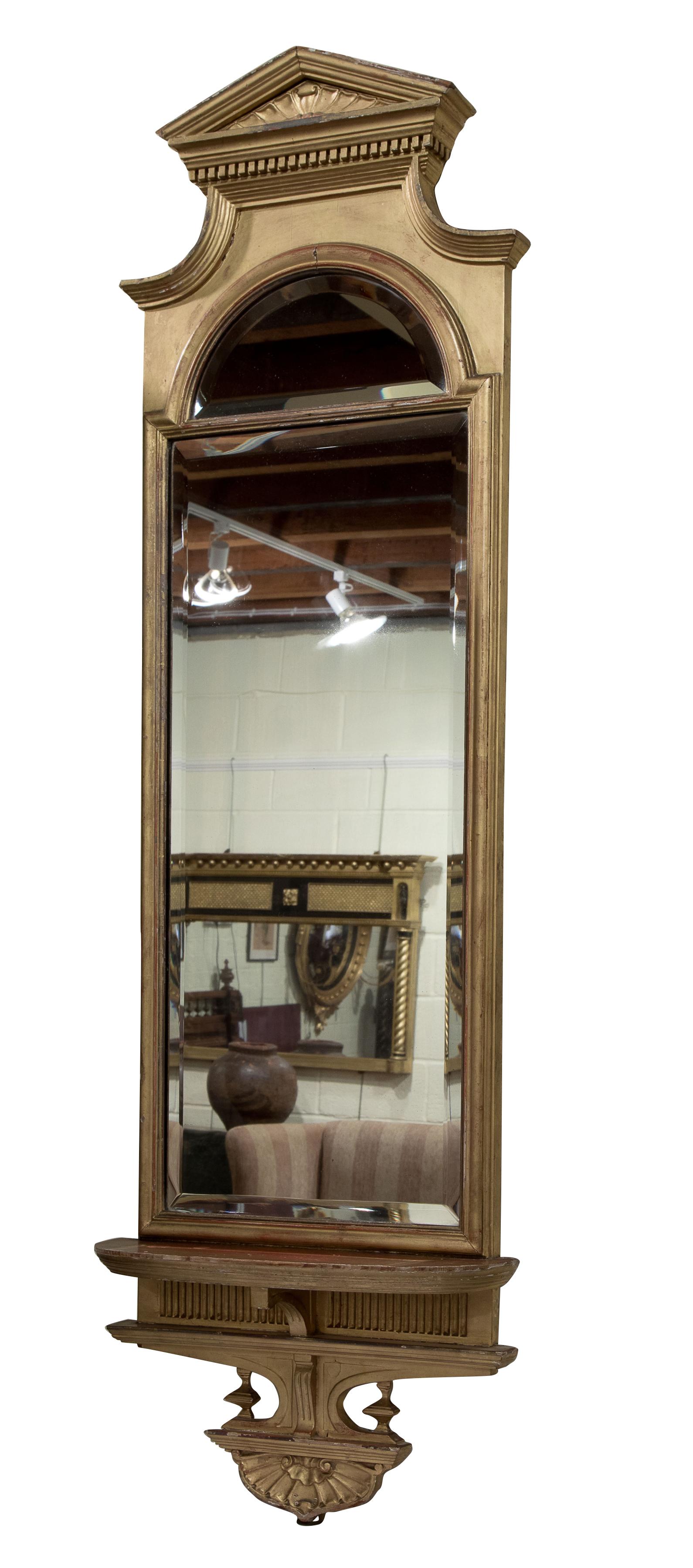 19th Century Neoclassical Gilded Pier Mirror 3