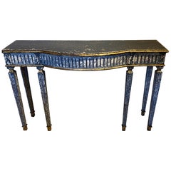 19th Century Neoclassical Painted Console Table