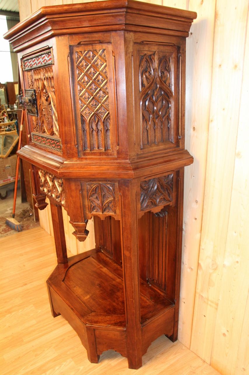 French 19th Century Neo-Gothic Dressoir After a Model from the Museum of Decorative Ar For Sale