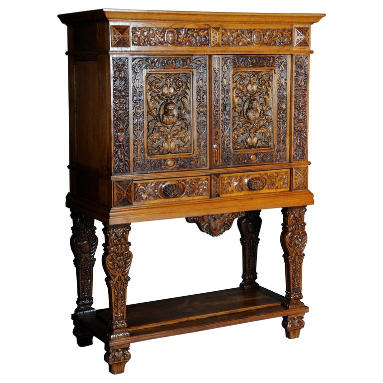 19th Century Neo-Renaissance Cabinet Closet For Sale