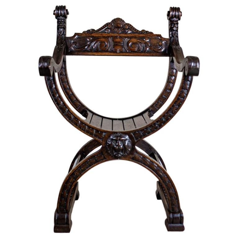 19th Century Neo-Renaissance "Dante" Chair