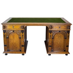 19th Century Neo-Renaissance Oak Desk