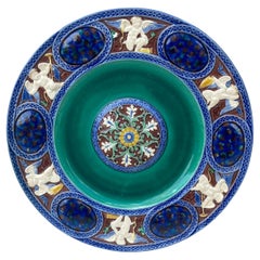 Antique 19th Century Neo-Renaissance Palissy Plate signed Minton.