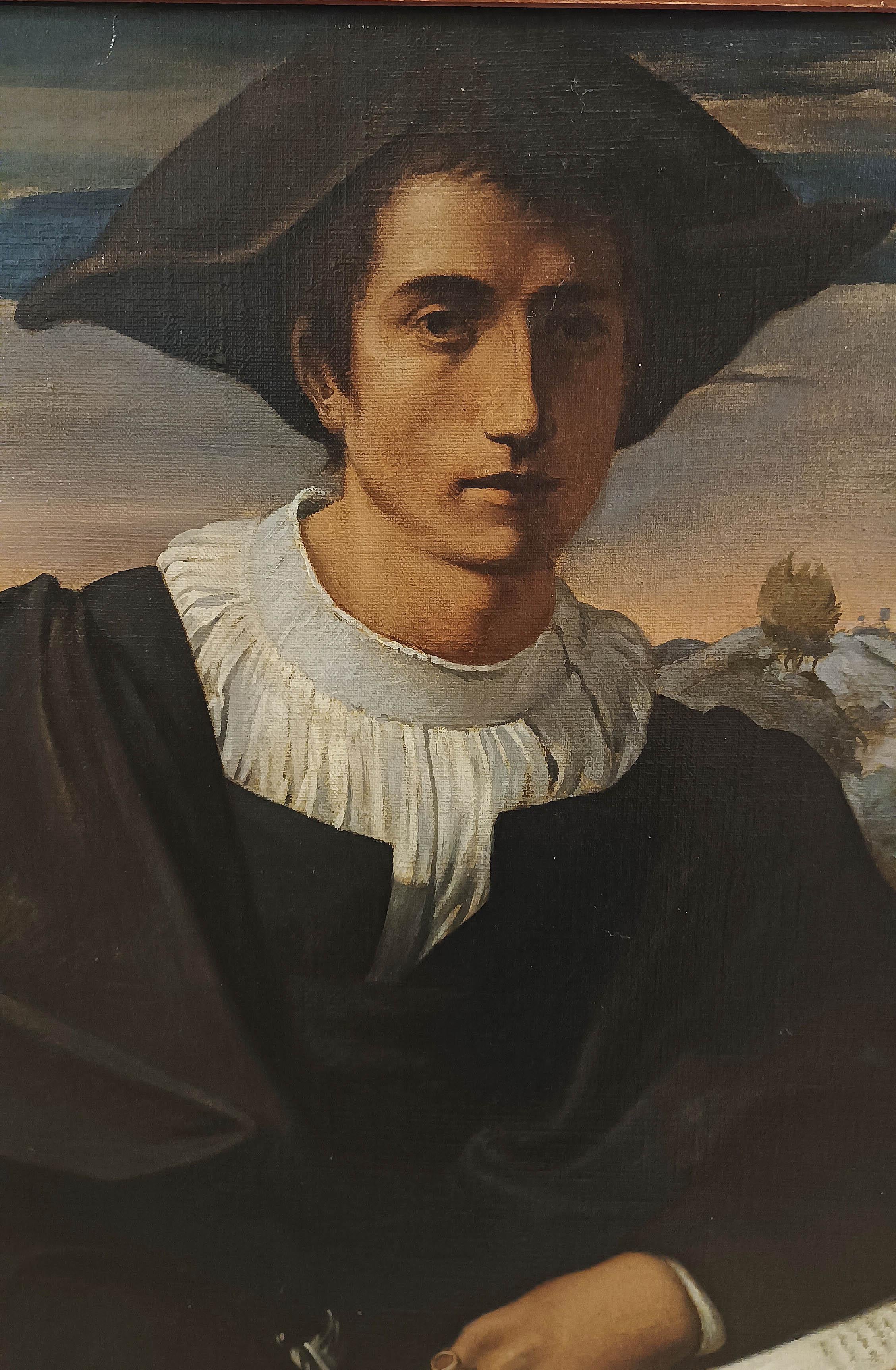 German 19th CENTURY NEO-RENAISSANCE PORTRAIT OF A YOUNG MAN For Sale