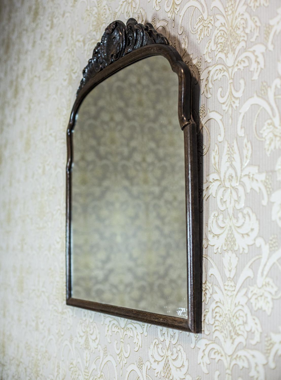 Dutch 19th-Century Neo-Rococo Mirror in a Wooden Frame For Sale