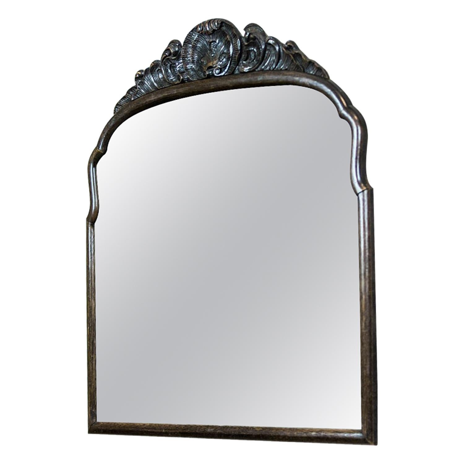 19th-Century Neo-Rococo Mirror in a Wooden Frame