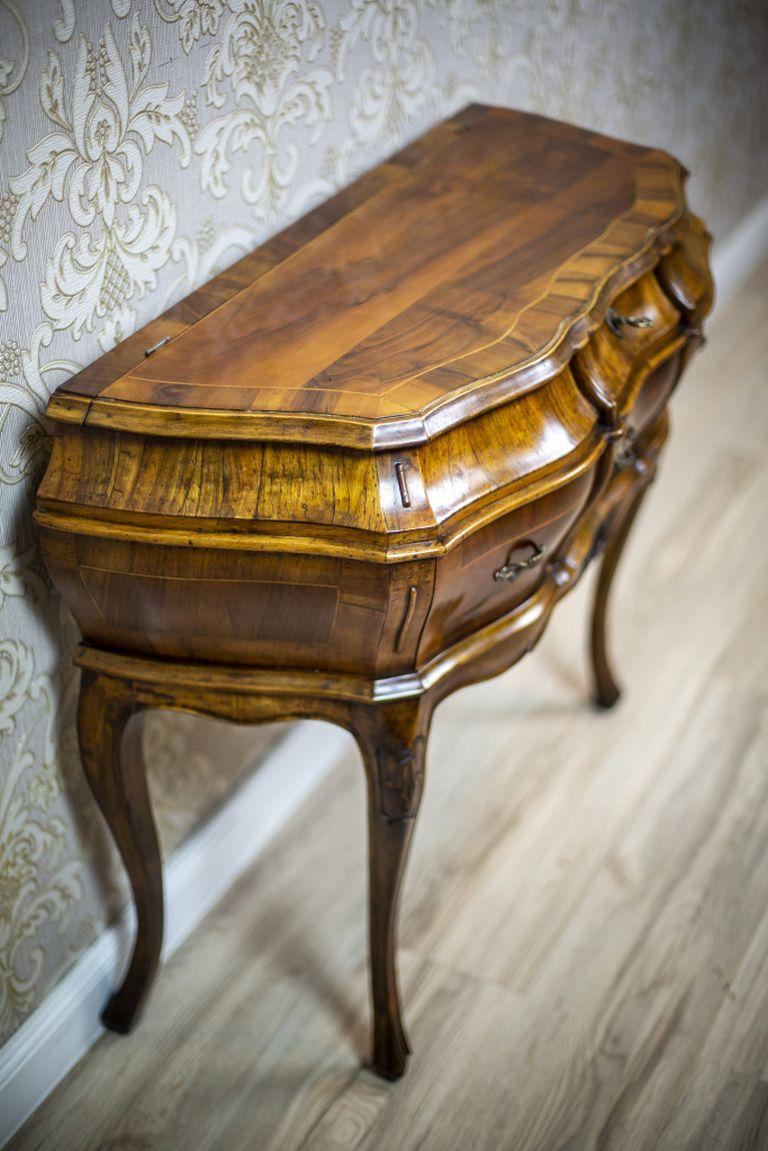 19th Century Neo-Rococo Walnut Console Table-Vanity 5