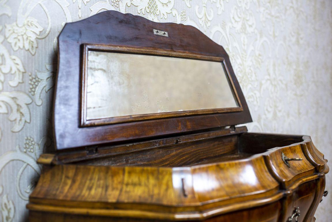 19th Century Neo-Rococo Walnut Console Table-Vanity 7