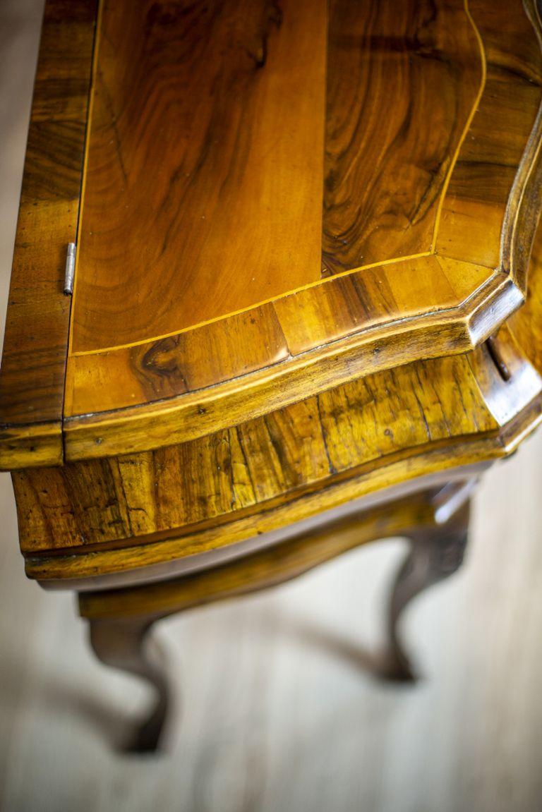 19th Century Neo-Rococo Walnut Console Table-Vanity 1
