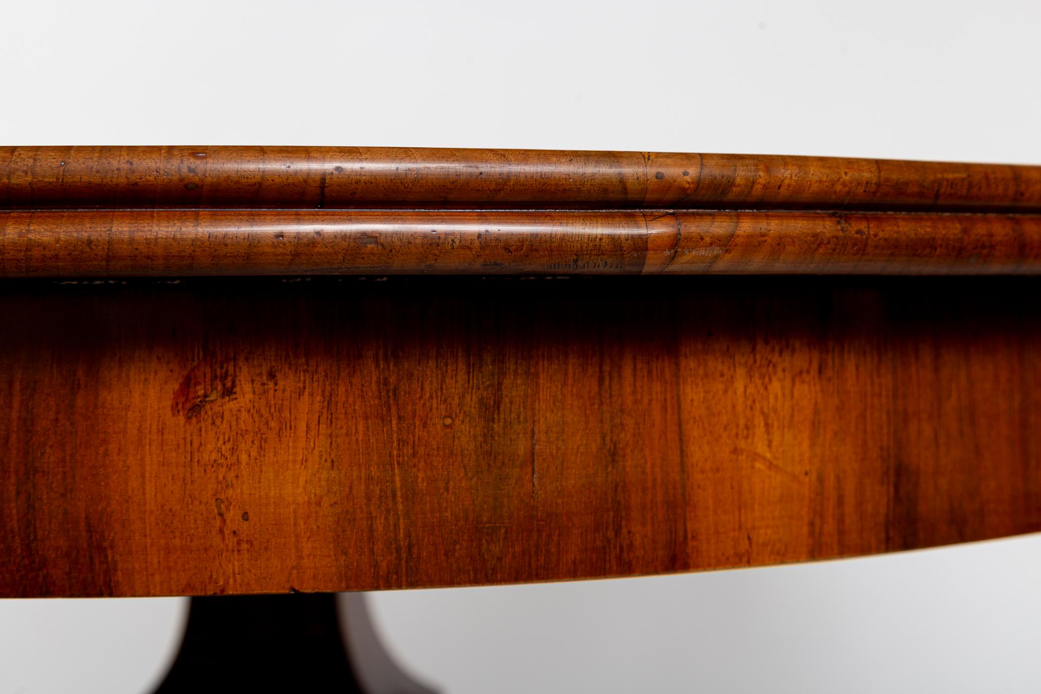 19th Century Neoclassical Biedermeier Round Center Table For Sale 2