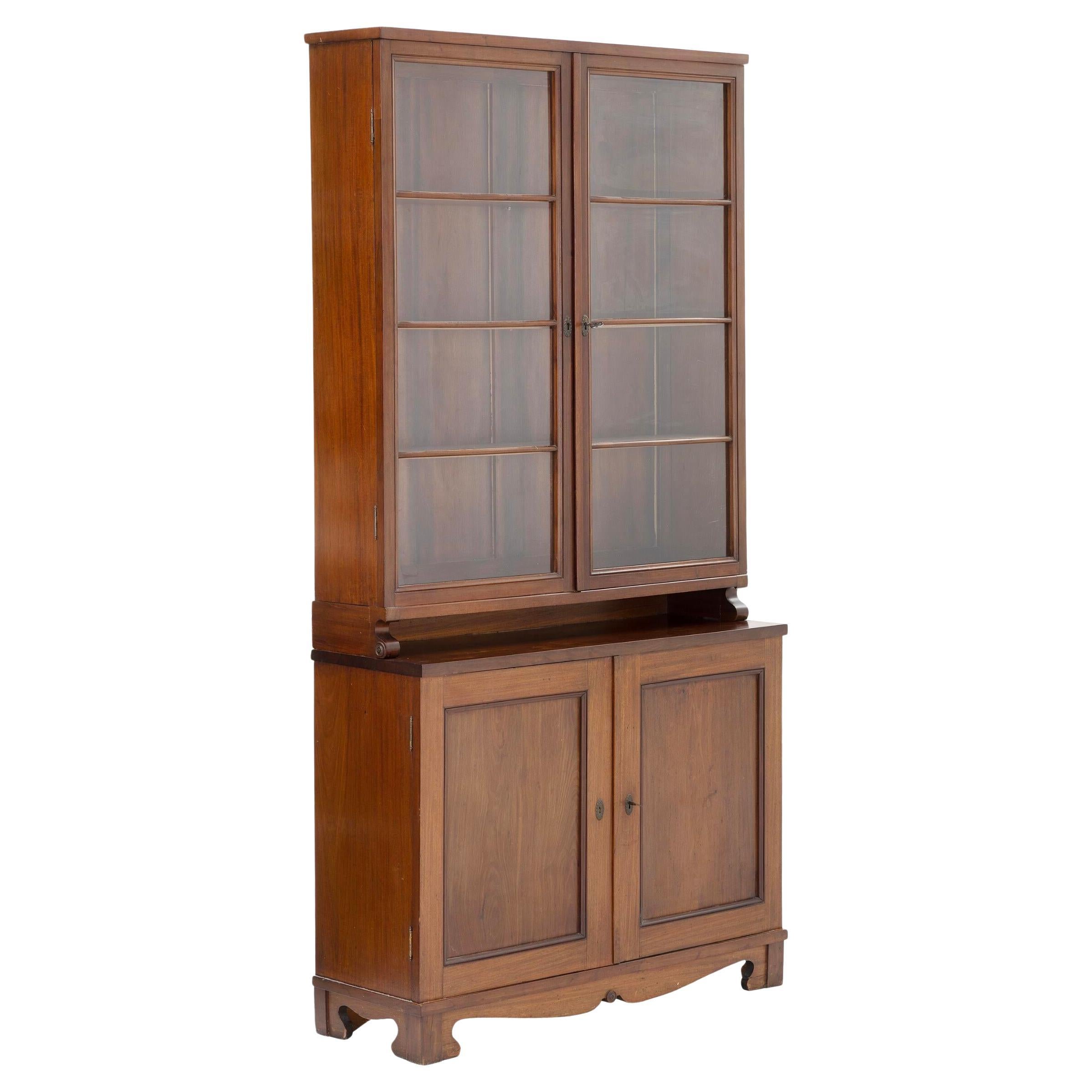 Bibliothèque néoclassique du 19e siècle par l'Artiste Jørgen Roed, Danemark 1850's en vente