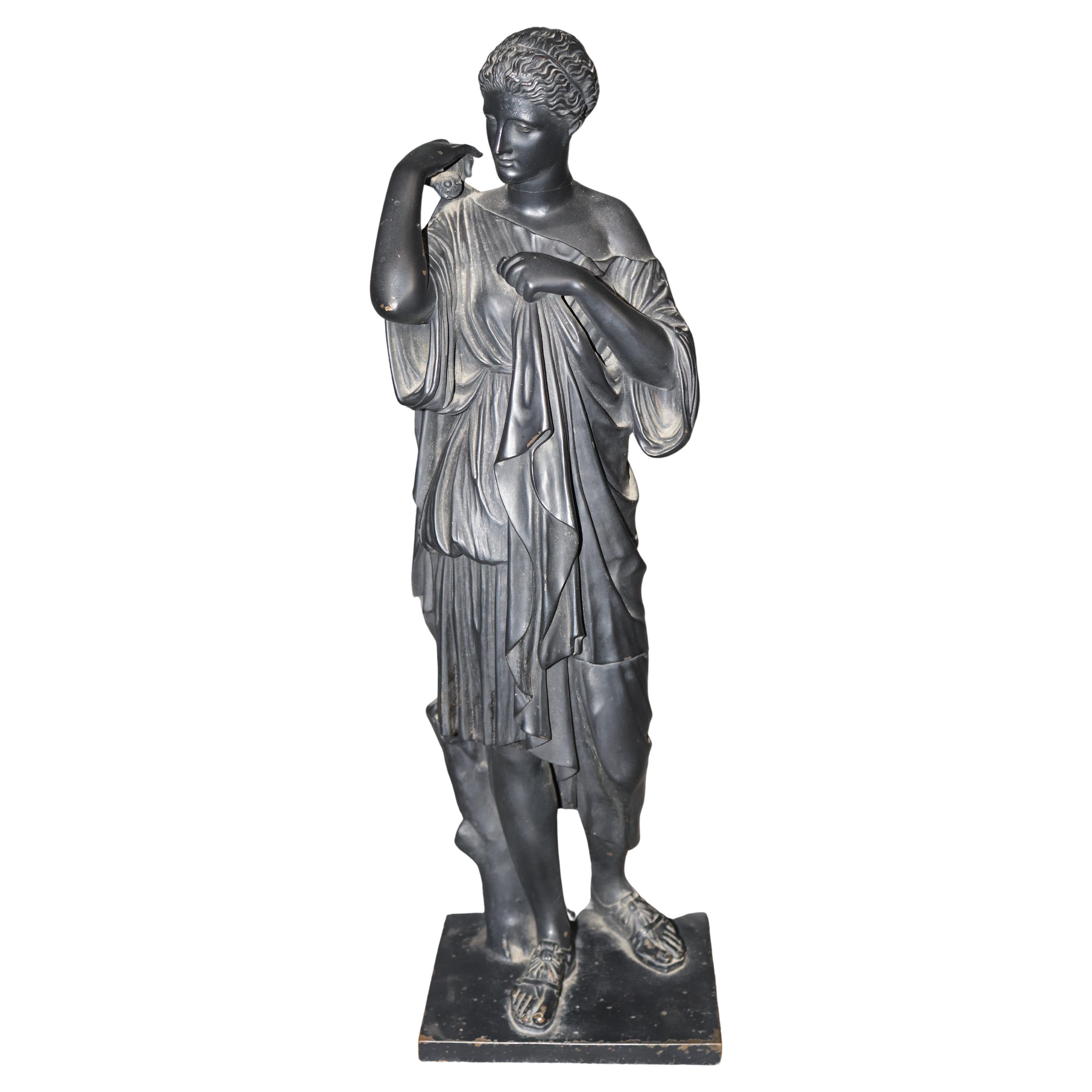 19th Century Neoclassical Bronze Of Diane De Gabies by Susse Freres For Sale