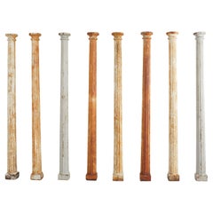 Set of Eight 19th Century Neoclassical Cast Iron Fluted Columns