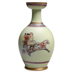 Jarrón neoclásico de celadón del siglo XIX
