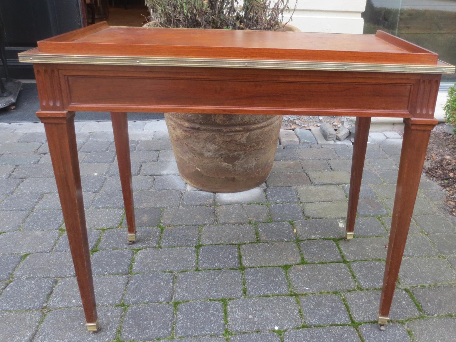 19th Century Neoclassical Continental Leather Top Writing Table/Desk For Sale 1