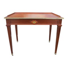 19th Century Neoclassical Continental Leather Top Writing Table/Desk
