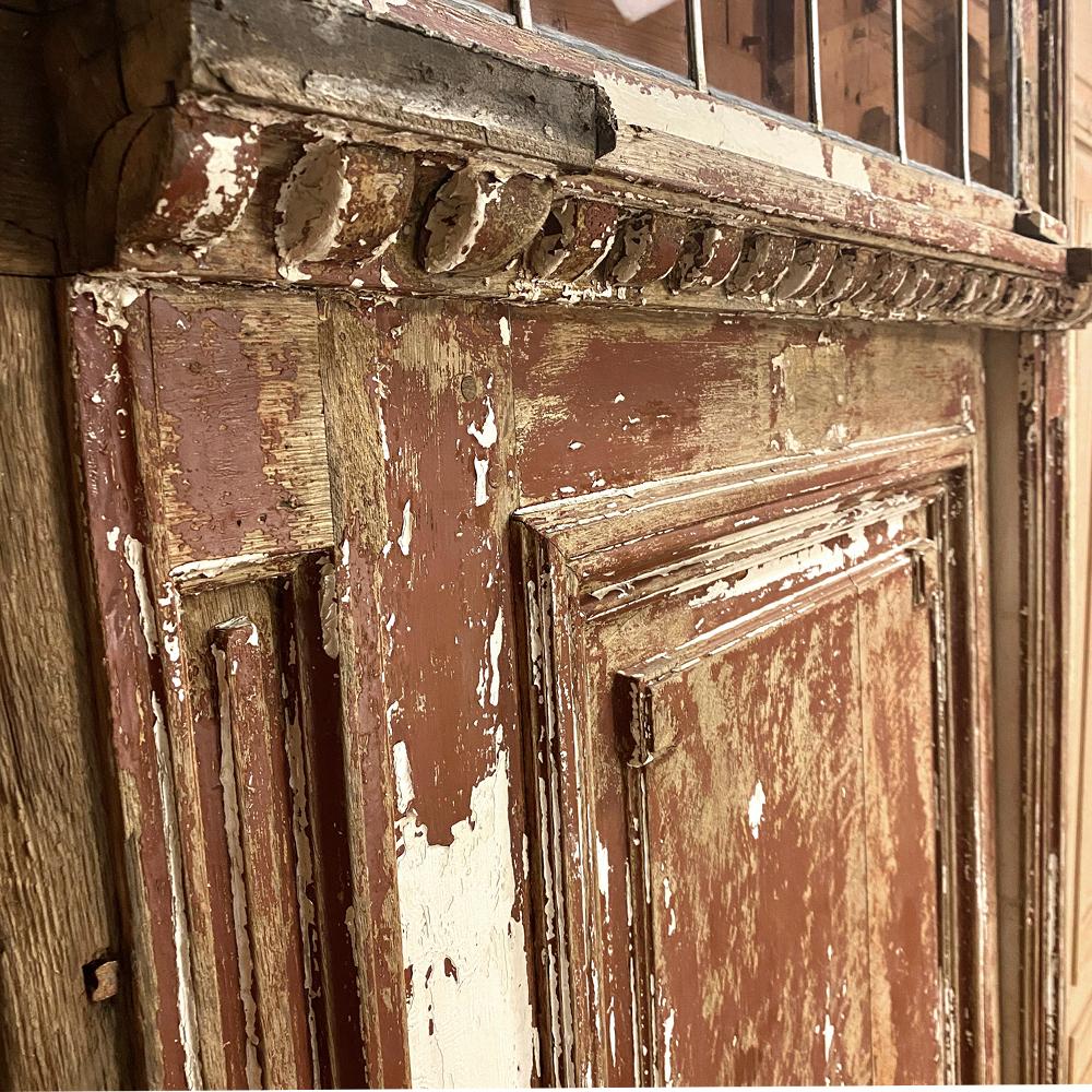 Belle Époque Porta esterna neoclassica del XIX secolo con traverso e stipite in vendita
